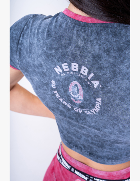 NEBBIA • NEBBIA Washed crop top GOLDEN AGE • Nebshop.cz