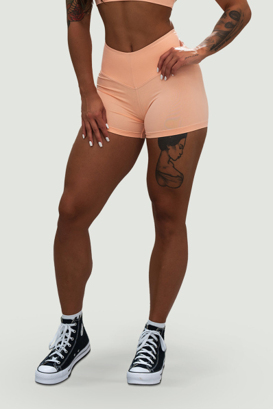 NEBBIA • NEBBIA Šortky s vysokým pasem 5″ GYM HERO oranžové • Nebshop.sk 2