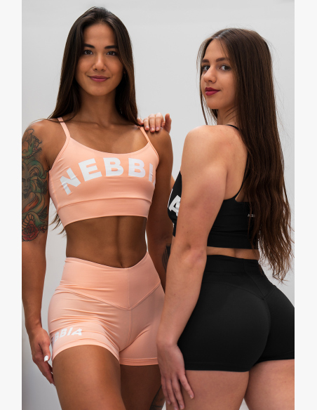NEBBIA • NEBBIA Šortky s vysokým pasem 5″ GYM HERO oranžové • Nebshop.sk