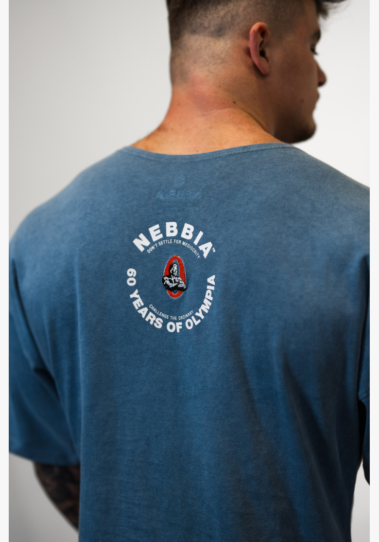 NEBBIA • NEBBIA Washed bavlnený rag top GOLDEN AGE modré • Nebshop.cz NEBBIA • NEBBIA Washed bavlnený rag top GOLDEN AGE modré • Nebshop.cz