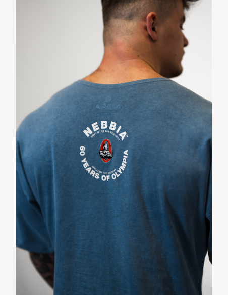 NEBBIA • NEBBIA Washed cotton rag top GOLDEN AGE blue • Nebshop.cz