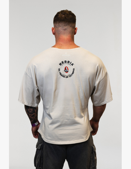 NEBBIA • NEBBIA Washed bavlnený rag top GOLDEN AGE šedé • Nebshop.cz