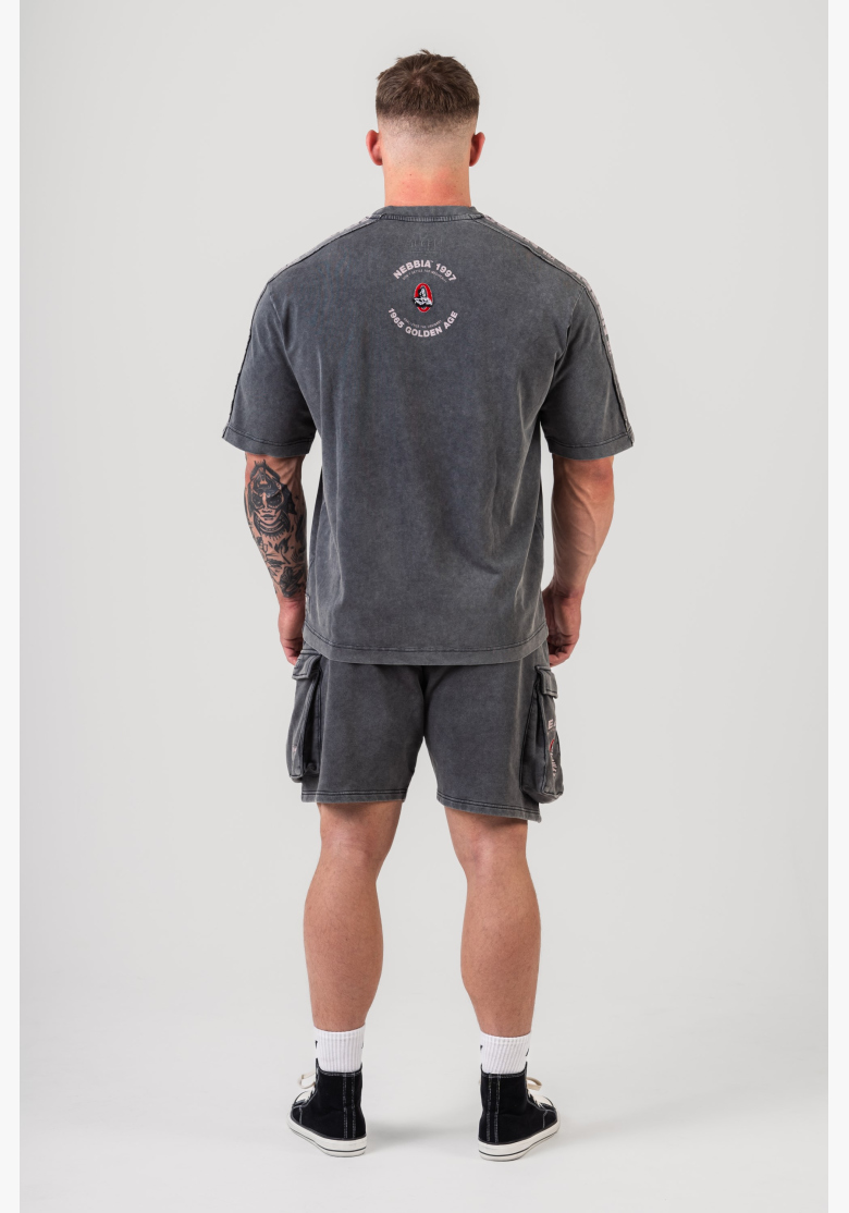 NEBBIA • NEBBIA Washed oversized t-shirt GOLDEN AGE black • Nebshop.cz NEBBIA • NEBBIA Washed oversized t-shirt GOLDEN AGE black • Nebshop.cz