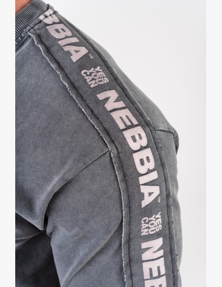 NEBBIA • NEBBIA Washed oversized tričko GOLDEN AGE černé • Nebshop.cz