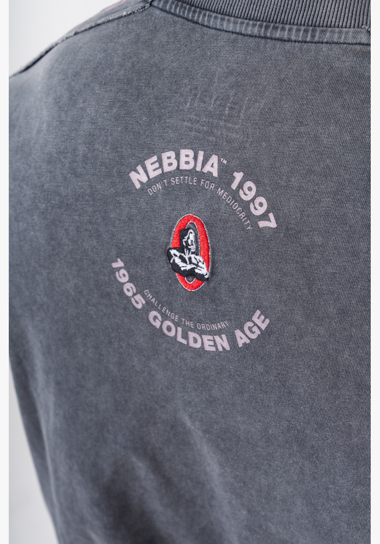 NEBBIA • NEBBIA Washed oversized tričko GOLDEN AGE čierne • Nebshop.sk NEBBIA • NEBBIA Washed oversized tričko GOLDEN AGE čierne • Nebshop.sk