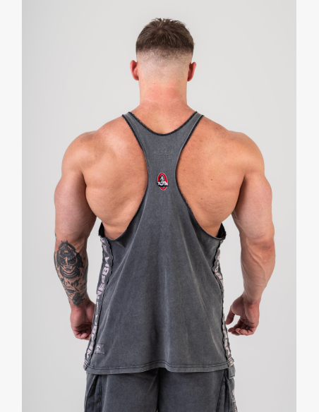 NEBBIA • NEBBIA Washed muscle back stringer GOLDEN AGE black • Nebshop.cz
