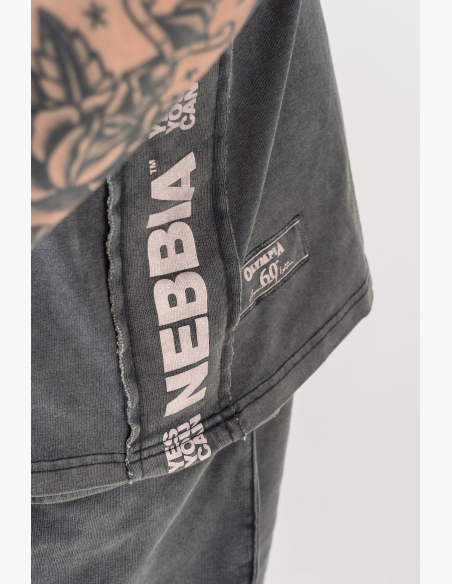 NEBBIA • NEBBIA Washed muscle back stringer GOLDEN AGE black • Nebshop.cz