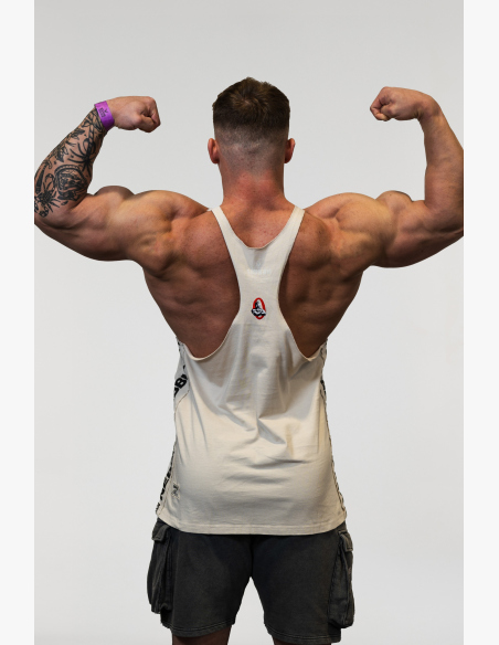 NEBBIA • NEBBIA Washed muscle back stringer GOLDEN AGE grigio • Nebshop.cz