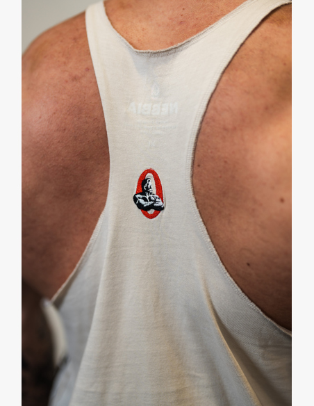 NEBBIA • NEBBIA Washed muscle back stringer GOLDEN AGE gray • Nebshop.cz