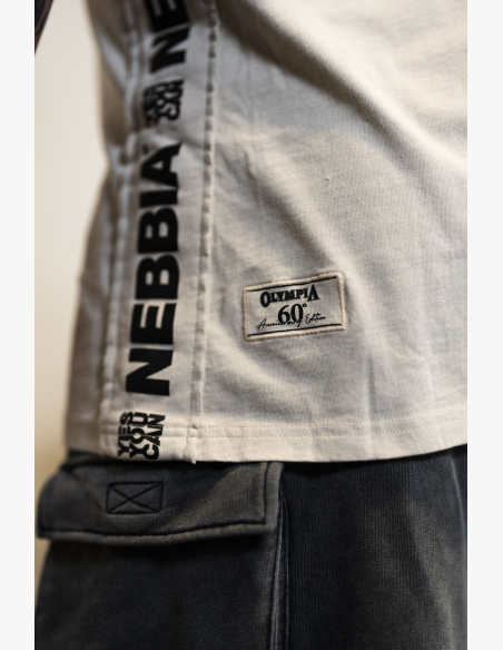 NEBBIA • NEBBIA Washed muscle back stringer GOLDEN AGE grigio • Nebshop.cz