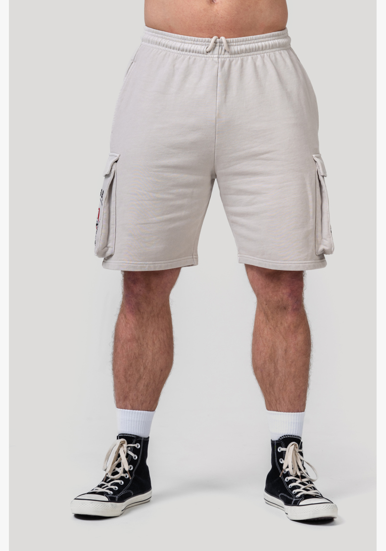 NEBBIA • NEBBIA Washed volné cargo šortky LEGACY šedé • Nebshop.cz NEBBIA • NEBBIA Washed volné cargo šortky LEGACY šedé • Nebshop.cz