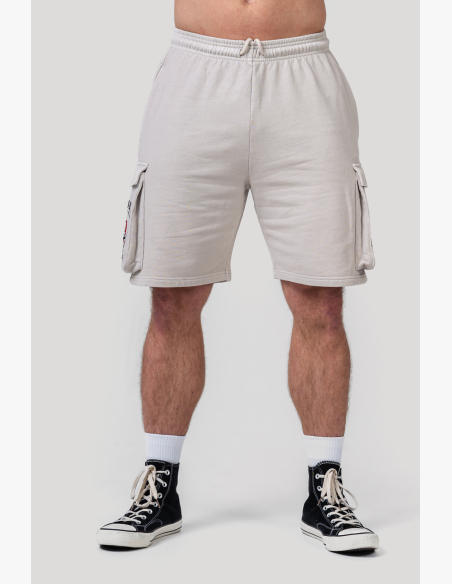 NEBBIA • NEBBIA Washed loose cargo shorts LEGACY gray • Nebshop.cz