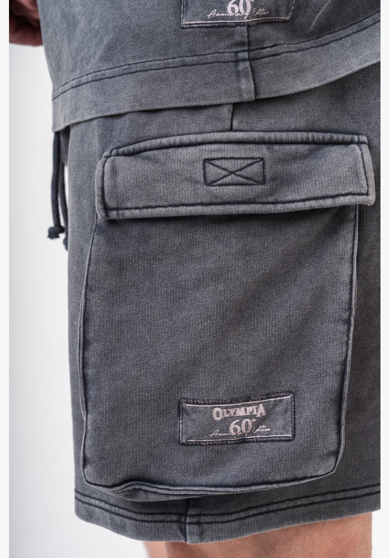 NEBBIA • NEBBIA Washed voľné cargo šortky LEGACY sivé • Nebshop.sk NEBBIA • NEBBIA Washed voľné cargo šortky LEGACY sivé • Nebshop.sk