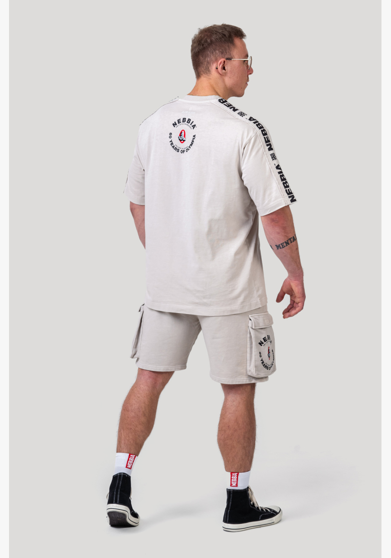 NEBBIA • NEBBIA T-shirt oversize lavato GOLDEN AGE grigio • Nebshop.cz NEBBIA • NEBBIA T-shirt oversize lavato GOLDEN AGE grigio • Nebshop.cz