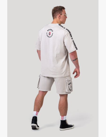 NEBBIA • NEBBIA T-shirt oversize lavato GOLDEN AGE grigio • Nebshop.cz