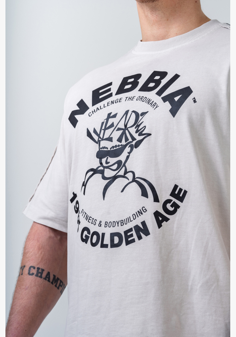 NEBBIA • NEBBIA Washed oversized tričko GOLDEN AGE šedé • Nebshop.sk NEBBIA • NEBBIA Washed oversized tričko GOLDEN AGE šedé • Nebshop.sk