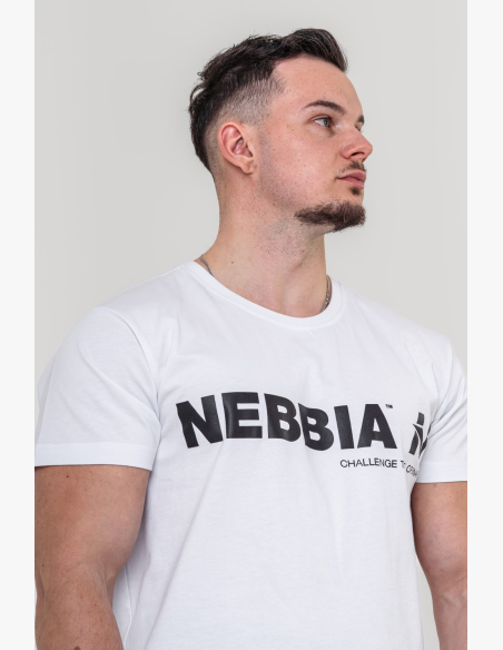 NEBBIA • NEBBIA GYM ESSENTIALS maglietta bianca • Nebshop.it