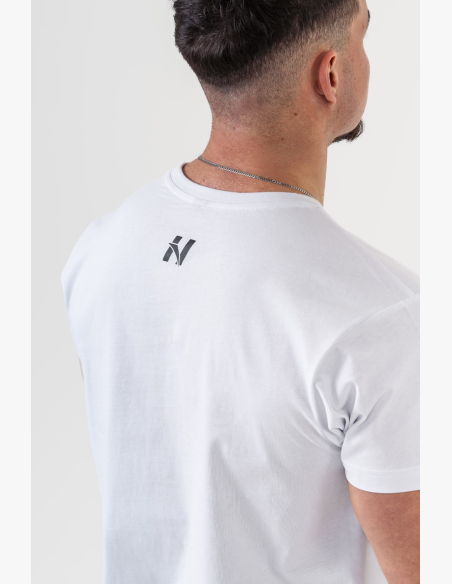 NEBBIA • NEBBIA GYM ESSENTIALS maglietta bianca • Nebshop.it