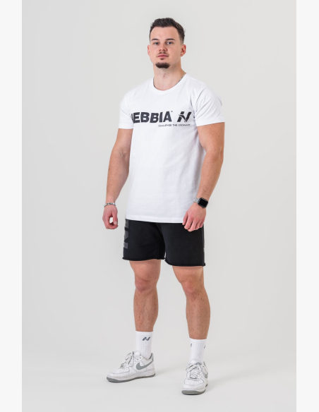 NEBBIA • NEBBIA GYM ESSENTIALS tričko bílé • Nebshop.cz