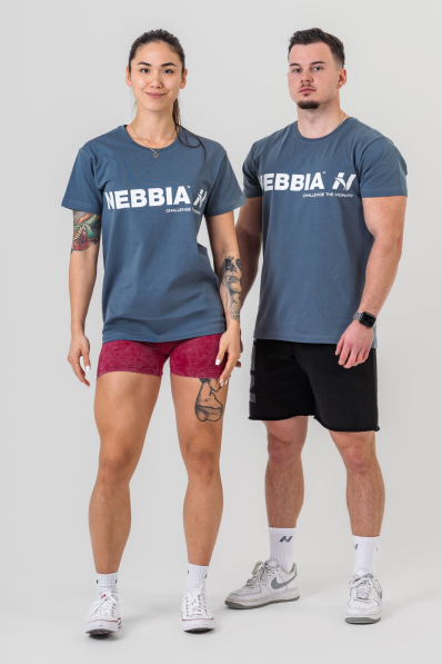 NEBBIA • NEBBIA GYM ESSENTIALS tričko sivé • Nebshop.sk
