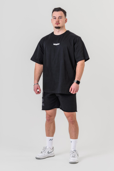 NEBBIA • NEBBIA GYM ESSENTIALS Oversized tričko černé • Nebshop.cz 2