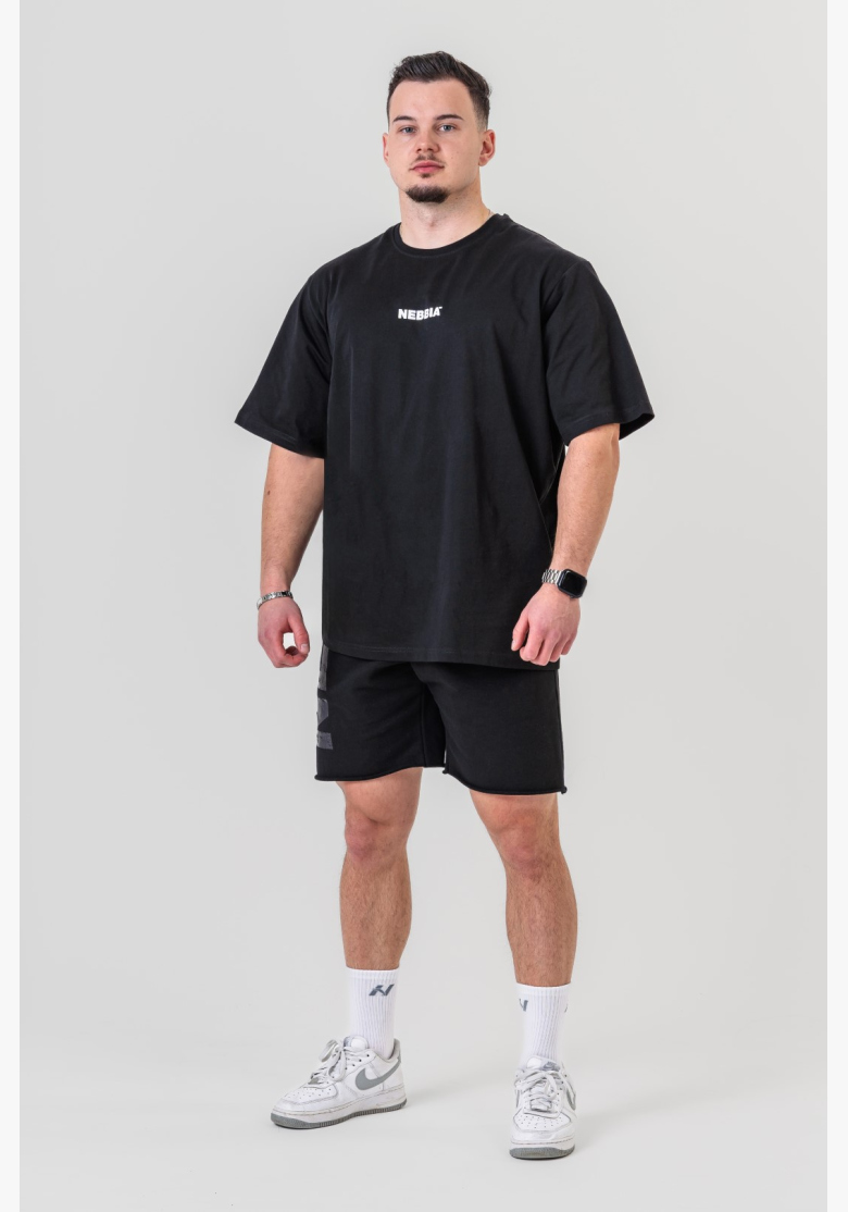 NEBBIA • NEBBIA GYM ESSENTIALS Oversized tričko čierne • Nebshop.sk NEBBIA • NEBBIA GYM ESSENTIALS Oversized tričko čierne • Nebshop.sk