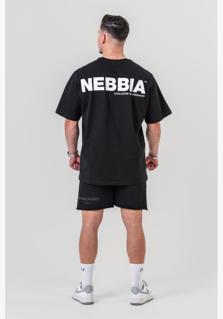 NEBBIA • NEBBIA GYM ESSENTIALS Oversized tričko čierne • Nebshop.sk NEBBIA • NEBBIA GYM ESSENTIALS Oversized tričko čierne • Nebshop.sk