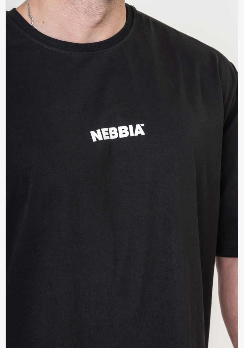NEBBIA • NEBBIA GYM ESSENTIALS Oversized tričko čierne • Nebshop.sk NEBBIA • NEBBIA GYM ESSENTIALS Oversized tričko čierne • Nebshop.sk