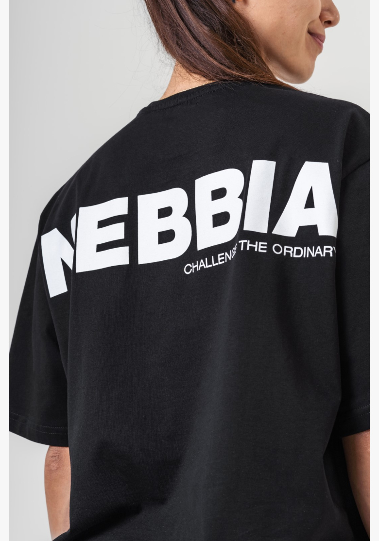 NEBBIA • NEBBIA GYM ESSENTIALS Oversized tričko čierne • Nebshop.sk NEBBIA • NEBBIA GYM ESSENTIALS Oversized tričko čierne • Nebshop.sk