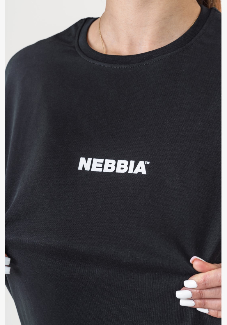 NEBBIA • NEBBIA GYM ESSENTIALS Oversized tričko čierne • Nebshop.sk NEBBIA • NEBBIA GYM ESSENTIALS Oversized tričko čierne • Nebshop.sk