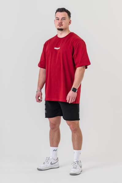 NEBBIA • NEBBIA GYM ESSENTIALS Oversized tričko červené • Nebshop.sk 2