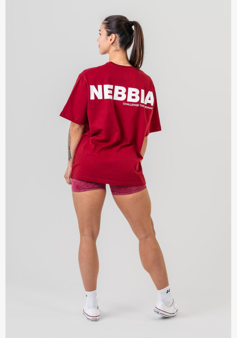 NEBBIA • NEBBIA GYM ESSENTIALS Oversized tričko červené • Nebshop.sk NEBBIA • NEBBIA GYM ESSENTIALS Oversized tričko červené • Nebshop.sk