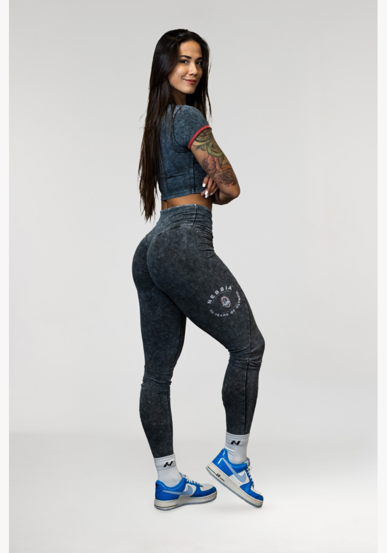NEBBIA • NEBBIA Washed fitness legíny s vysokým pasem GYM WARRIOR • Nebshop.cz NEBBIA • NEBBIA Washed fitness legíny s vysokým pasem GYM WARRIOR • Nebshop.cz