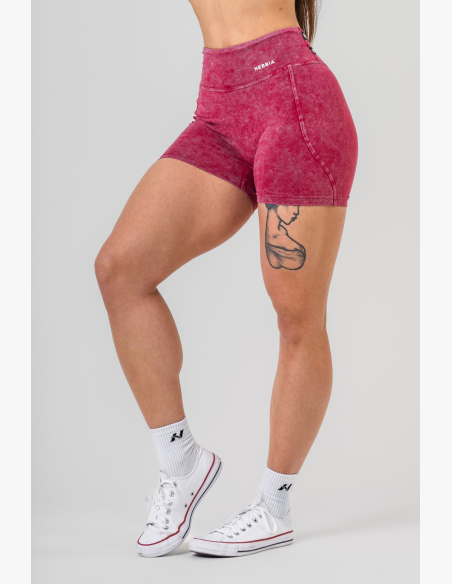 NEBBIA • NEBBIA Washed high-waisted leg shorts HERITAGE • Nebshop.cz