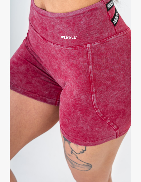 NEBBIA • NEBBIA Washed high-waisted leg shorts HERITAGE • Nebshop.cz