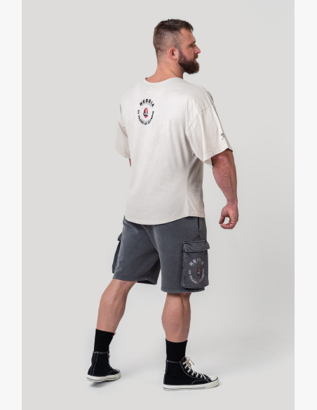 NEBBIA • NEBBIA Washed cotton rag top GOLDEN AGE grey • Nebshop.cz
