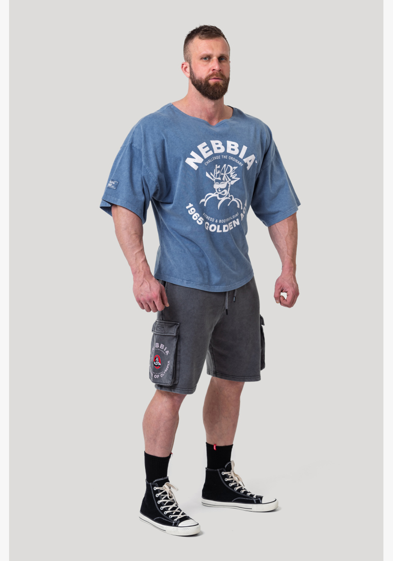 NEBBIA • NEBBIA Washed cotton rag top GOLDEN AGE blue • Nebshop.cz NEBBIA • NEBBIA Washed cotton rag top GOLDEN AGE blue • Nebshop.cz
