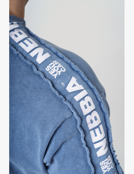 NEBBIA • NEBBIA T-shirt oversize lavato GOLDEN AGE blu • Nebshop.cz