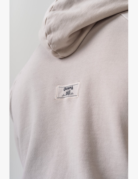 NEBBIA • NEBBIA Washed mikina s kapucí HERITAGE krémová • Nebshop.sk