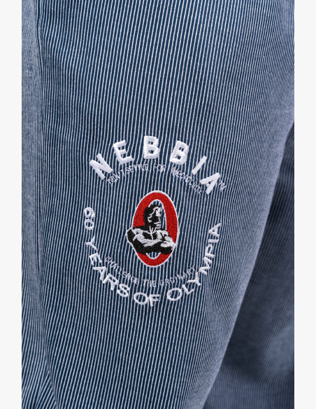 NEBBIA • NEBBIA Pantaloni tuta Oversized SIGNATURE blu • Nebshop.cz