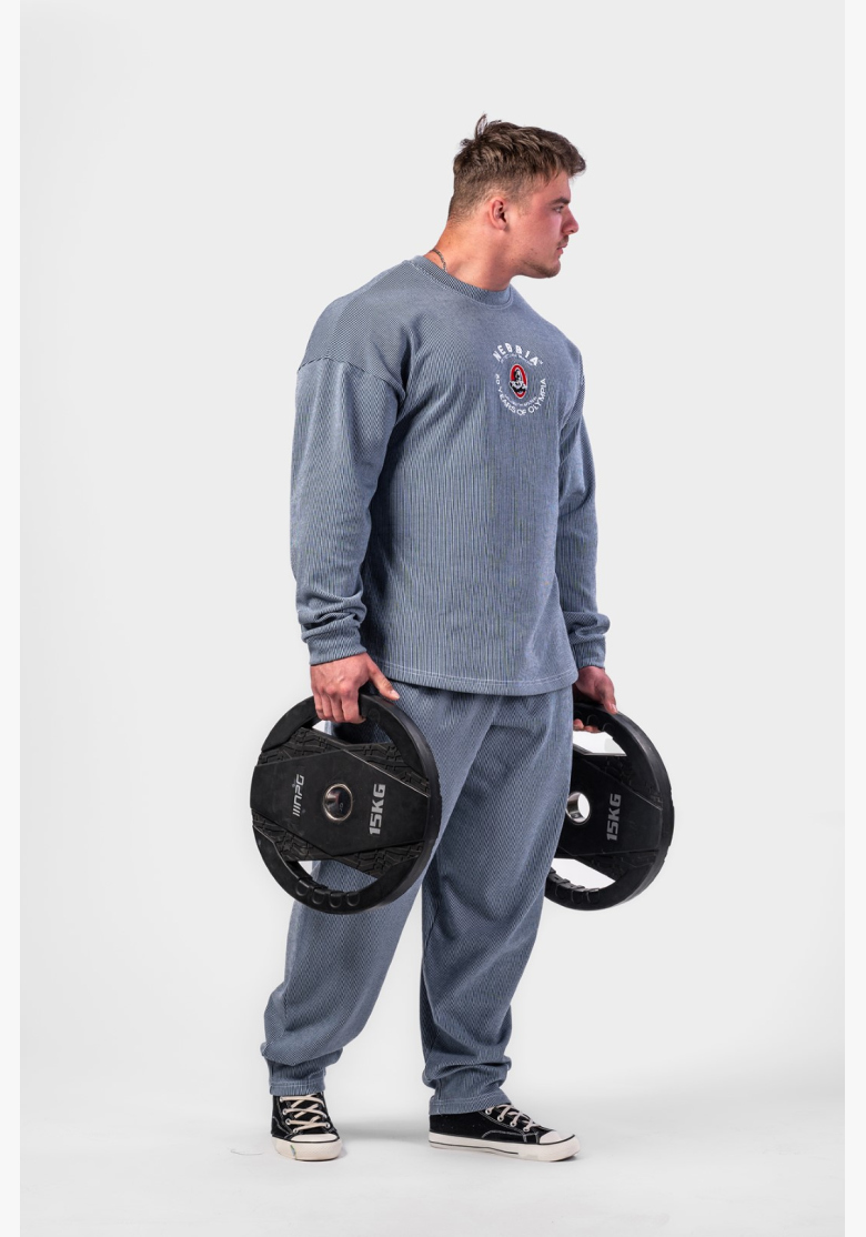 NEBBIA • NEBBIA Oversized sweatpants SIGNATURE blue • Nebshop.cz NEBBIA • NEBBIA Oversized sweatpants SIGNATURE blue • Nebshop.cz