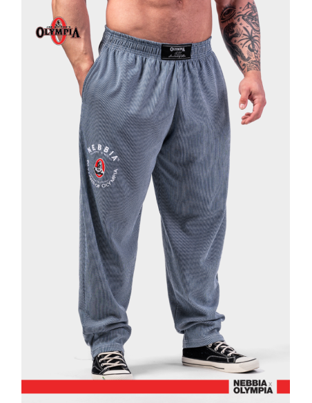 NEBBIA • NEBBIA Pantaloni tuta Oversized SIGNATURE blu • Nebshop.cz