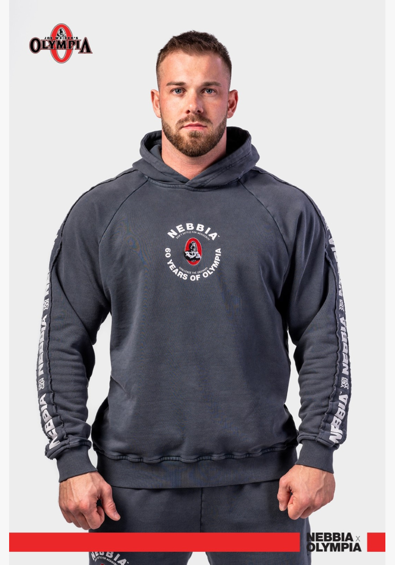 NEBBIA • NEBBIA Washed mikina s kapucí HERITAGE černá • Nebshop.cz NEBBIA • NEBBIA Washed mikina s kapucí HERITAGE černá • Nebshop.cz