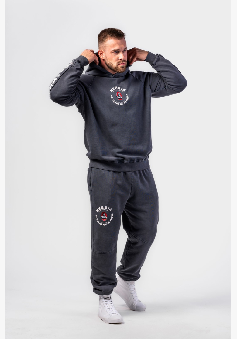 NEBBIA • NEBBIA Felpa con cappuccio HERITAGE nera • Nebshop.cz NEBBIA • NEBBIA Felpa con cappuccio HERITAGE nera • Nebshop.cz
