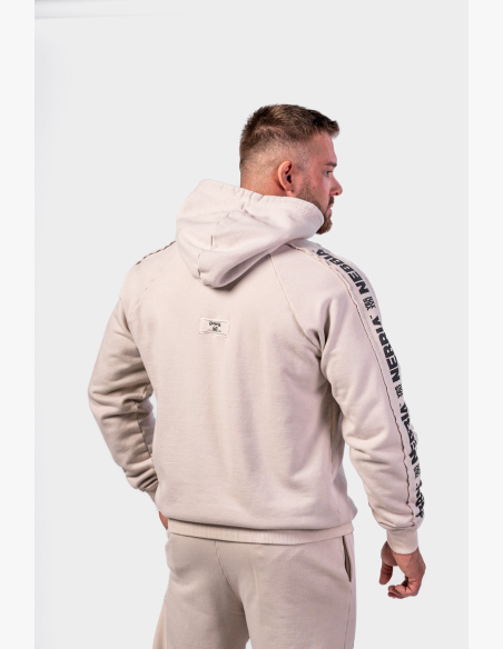 NEBBIA • NEBBIA Washed mikina s kapucí HERITAGE krémová • Nebshop.sk