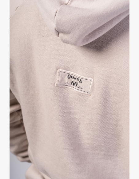 NEBBIA • NEBBIA Mikina con cappuccio HERITAGE crema • Nebshop.it