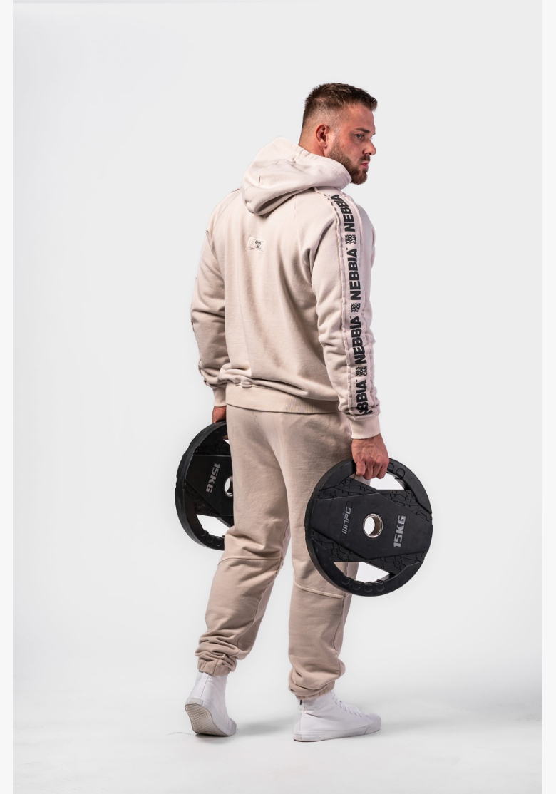 NEBBIA • NEBBIA Washed mikina s kapucí HERITAGE krémová • Nebshop.sk NEBBIA • NEBBIA Washed mikina s kapucí HERITAGE krémová • Nebshop.sk