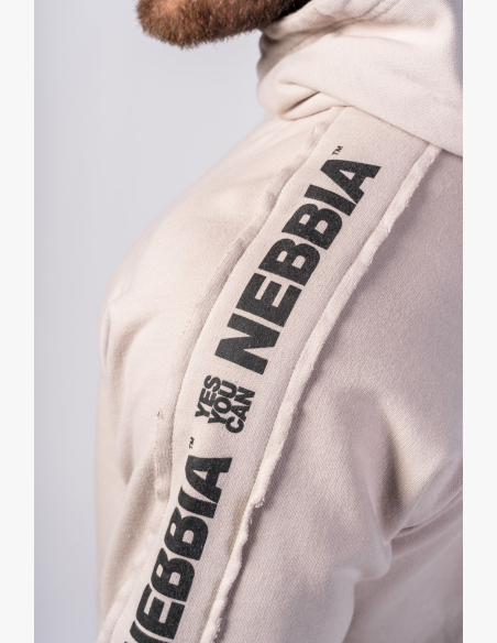 NEBBIA • NEBBIA Washed mikina s kapucí HERITAGE krémová • Nebshop.sk