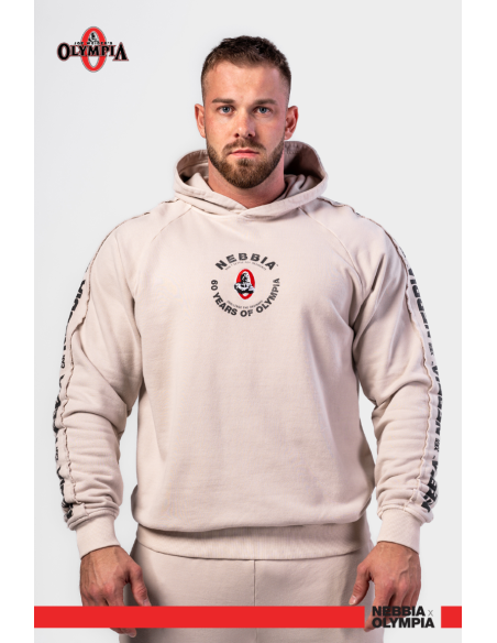 NEBBIA • NEBBIA Washed mikina s kapucí HERITAGE krémová • Nebshop.sk
