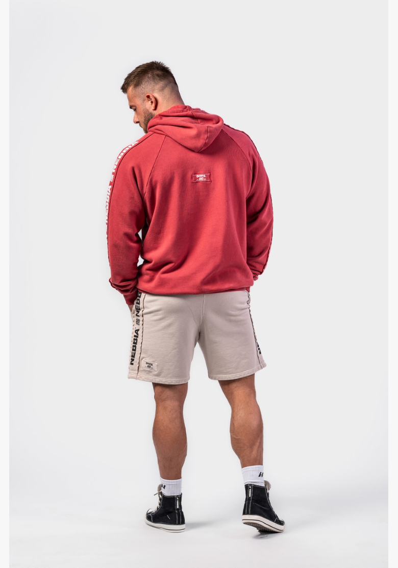 NEBBIA • NEBBIA Felpa con cappuccio HERITAGE rossa • Nebshop.it NEBBIA • NEBBIA Felpa con cappuccio HERITAGE rossa • Nebshop.it